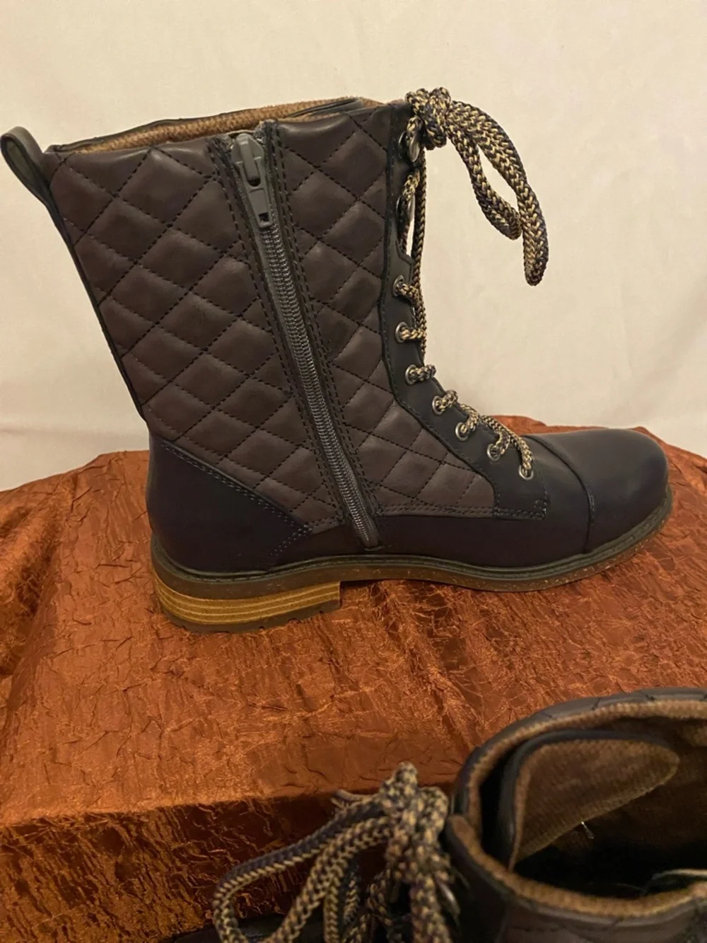 b.o.c. Quilted Lace-Up Combat Ankle Boots - Picture 6 of 10